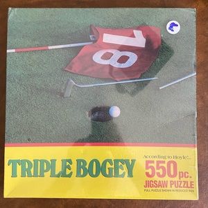 Vintage golf themed jigsaw puzzle